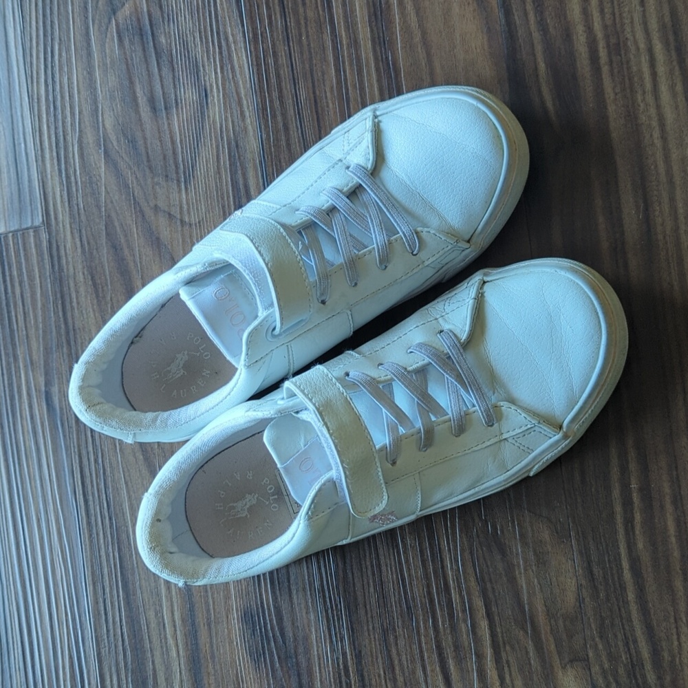 Polo by Ralph Lauren Classic White Velcro Sneakers